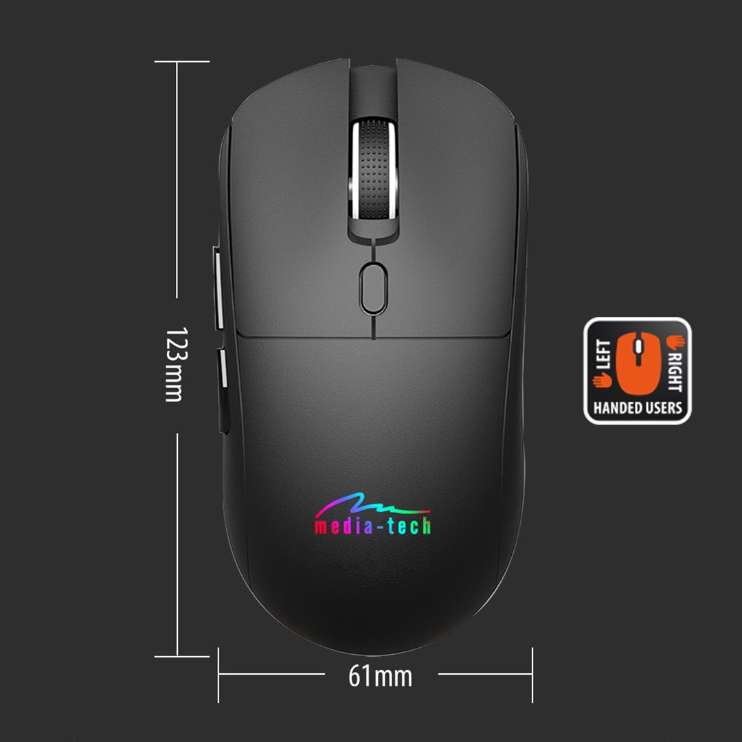 Bežični miš MEDIA TECH MT1124 2-u-1 (BT/RF) SILENT & RECHARGE-9