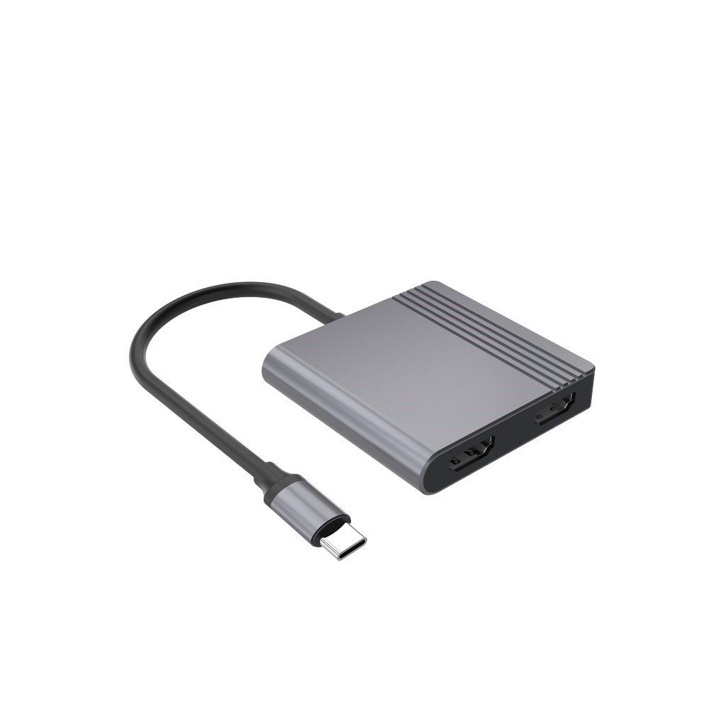 USB-C 3-u-1 multiport adapter GEMBIRD A-CM-HDMIF-02-SG (HDMI 4K, USB 3.0, USB-C PD 60W)-2
