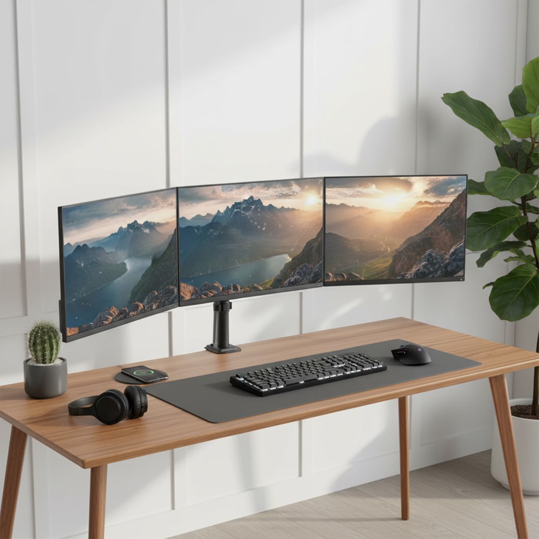 Monitor mount MACLEAN MC-137 (17"-27", 2-8kg, plastična)