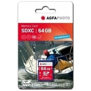 CARD AgfaPhoto sdxc Karte 64GB High Speed Class 10 UHS I U1 V30-0