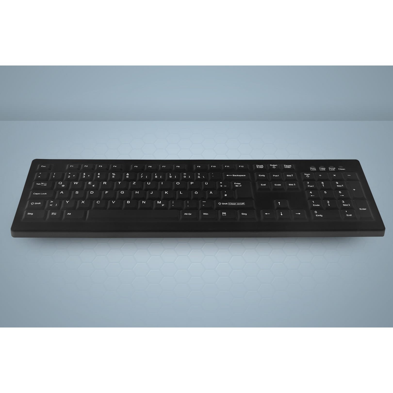 Tipkovnica CHERRY AK-C8100F-U1-B/US (periva, us layout, crna)-2