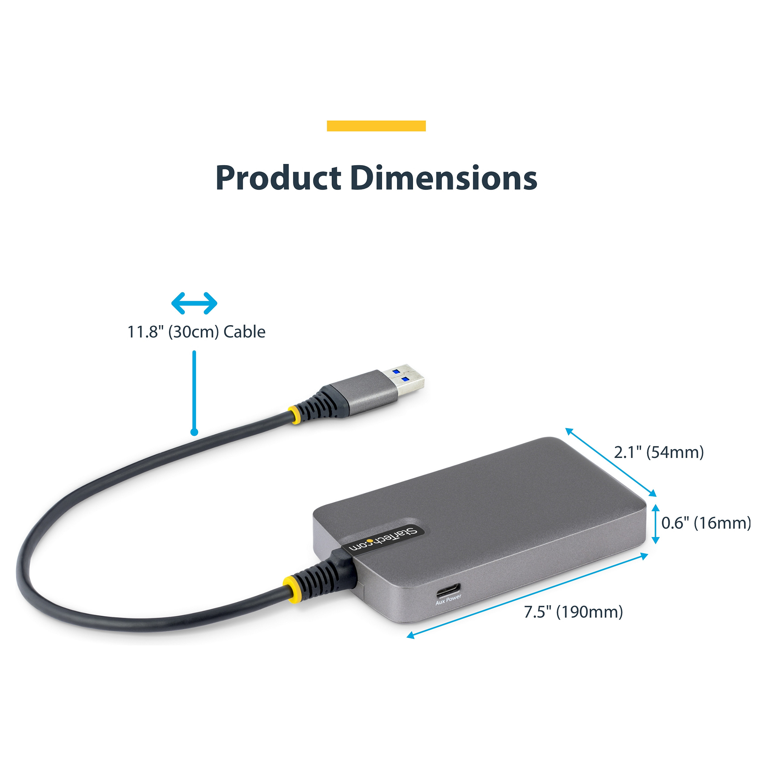 HUB StarTECH 4-PORT USB-A 5GBPS-6