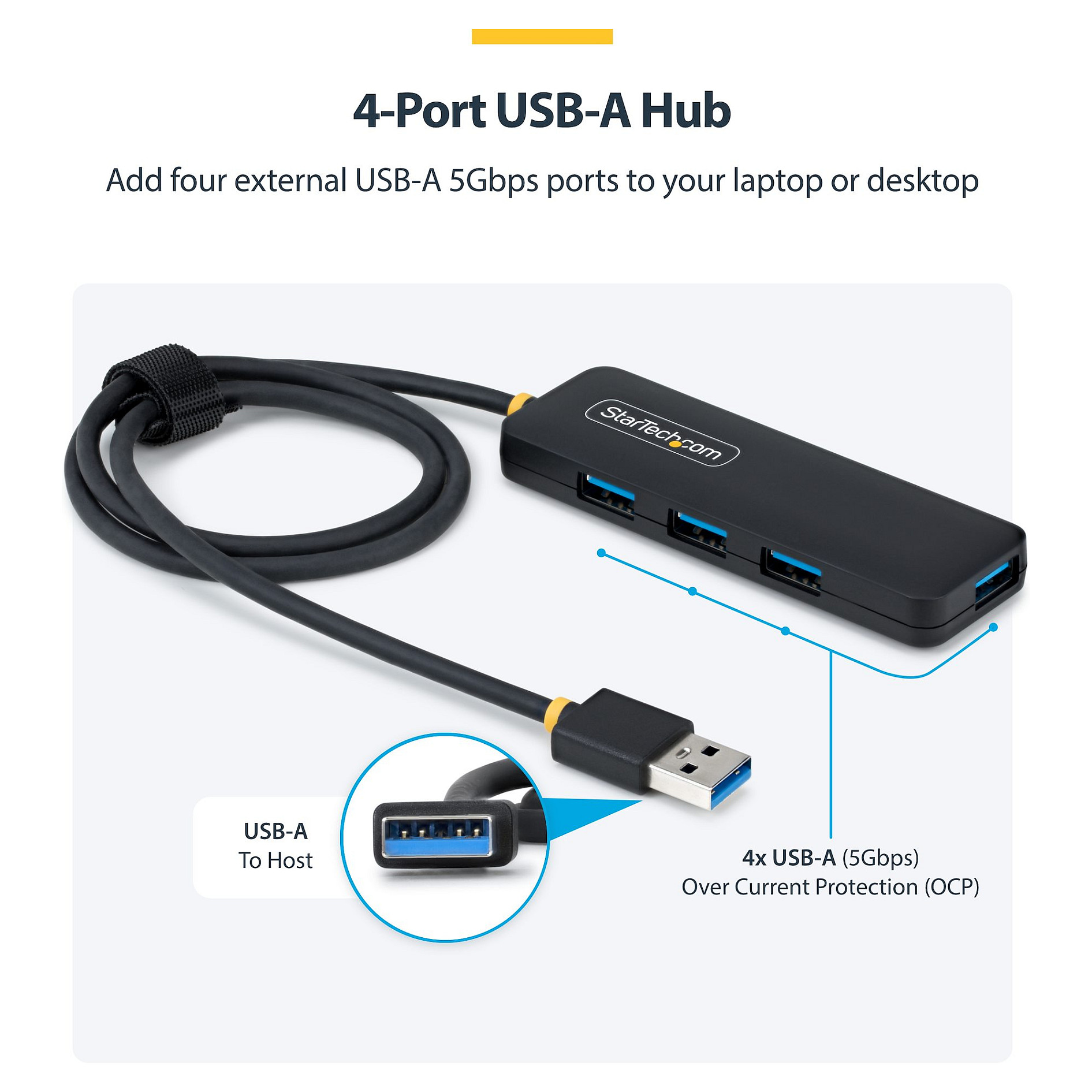 HUB StarTECH 4-PORT USB-A 5GBPS-2