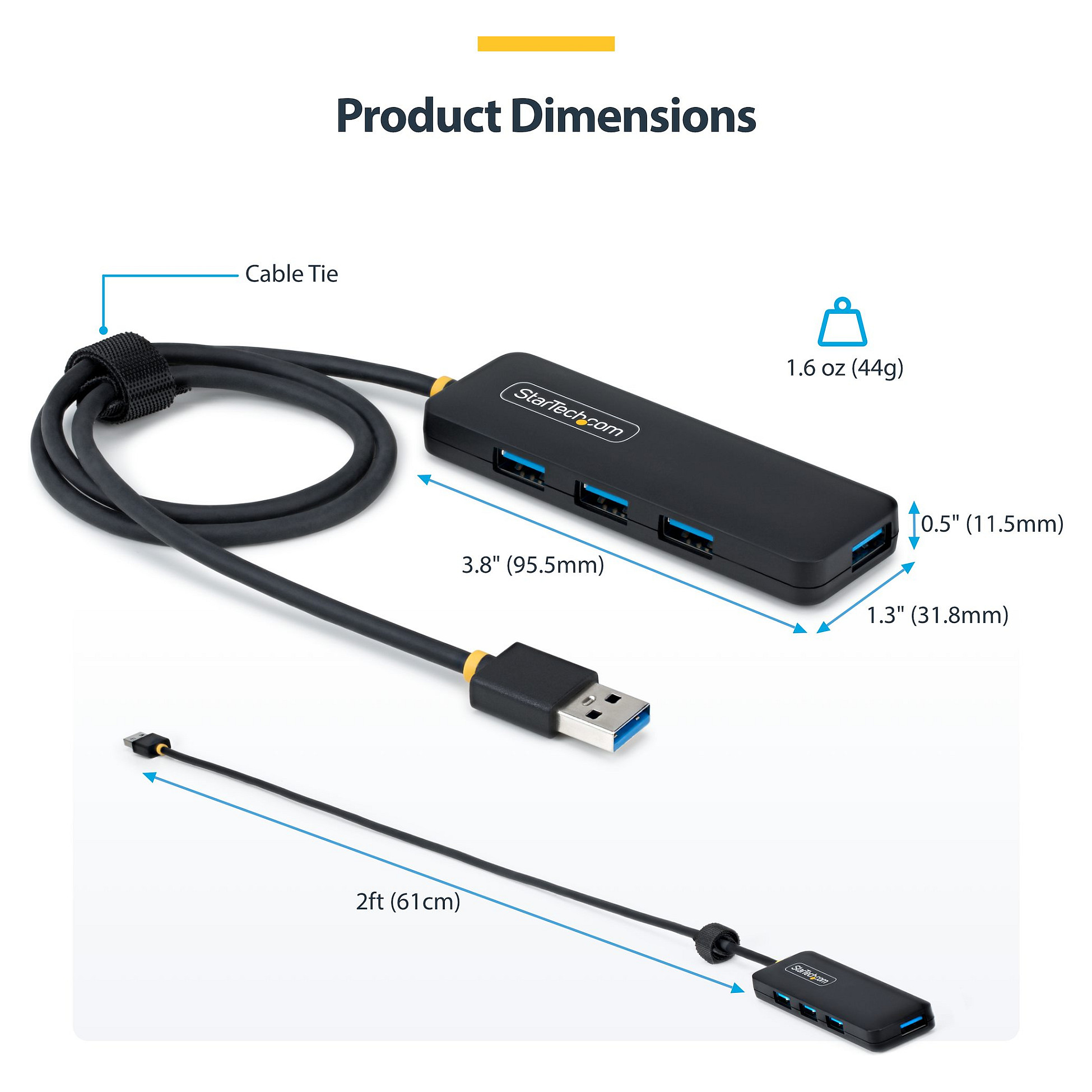HUB StarTECH 4-PORT USB-A 5GBPS-5