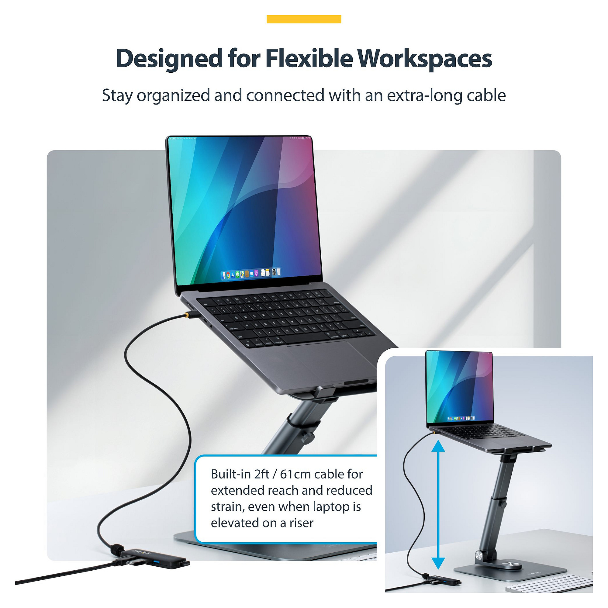 USB-C HUB STARTECH 4-PORT USB-C HUB COMPACT-3