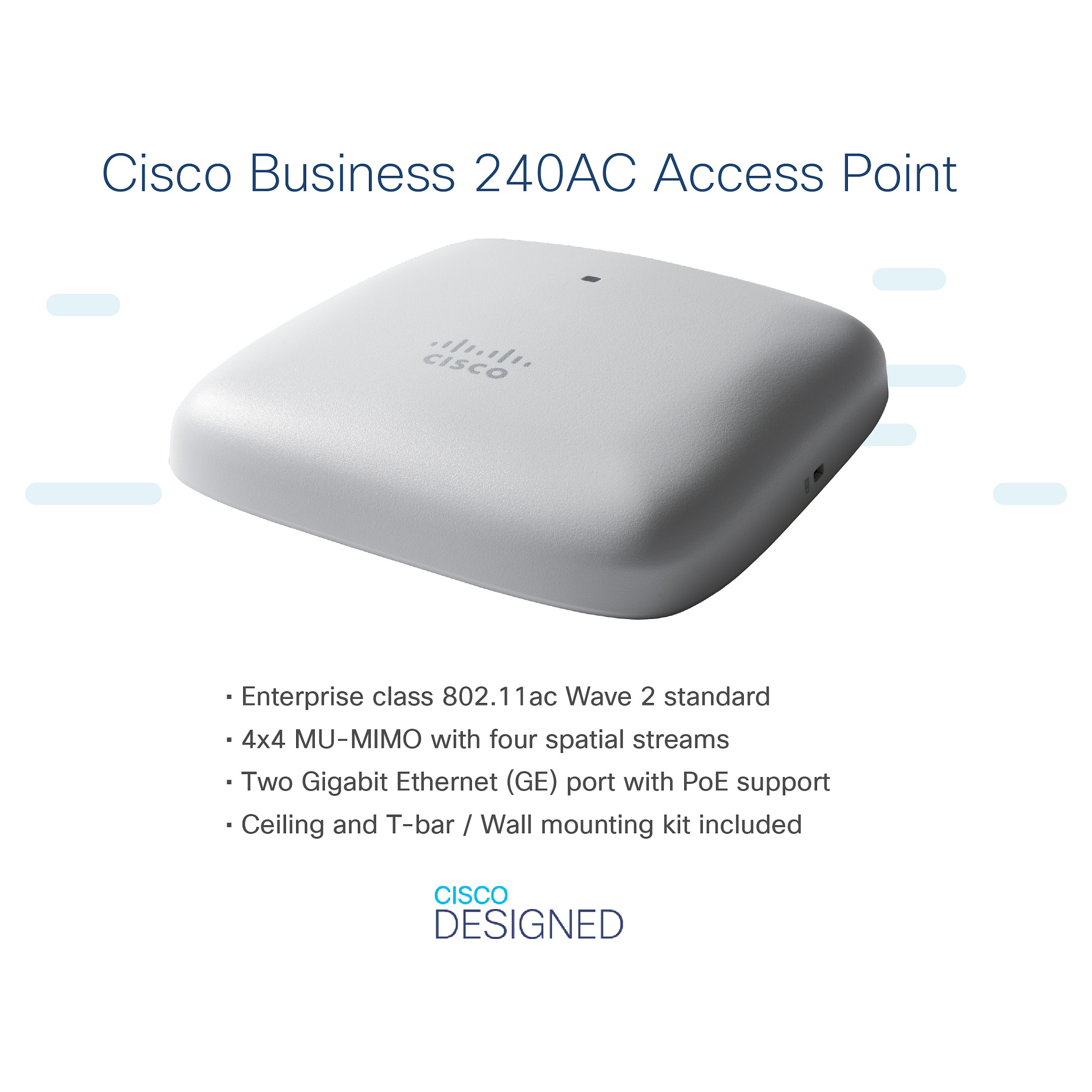 Pristupna točka CISCO Business 240AC (wi-fi 6, 4x4 mu-mimo)-4