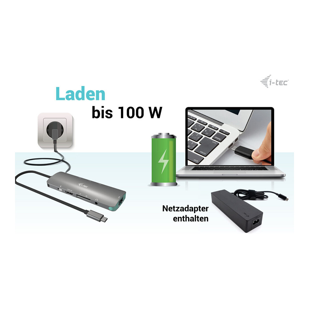 Docking stanica I-TEC NANO LAN DOCK + P/S 100W-7