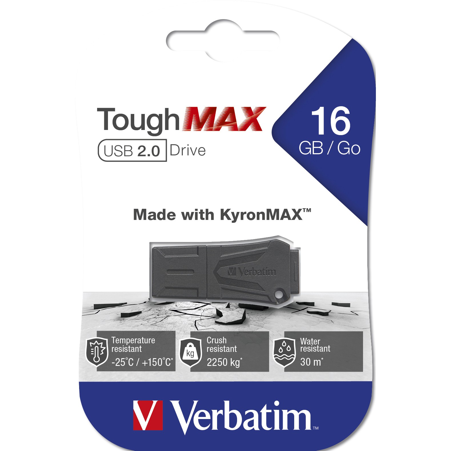 USB Stick VERBATIM 16GB ToughMax 2.0-3