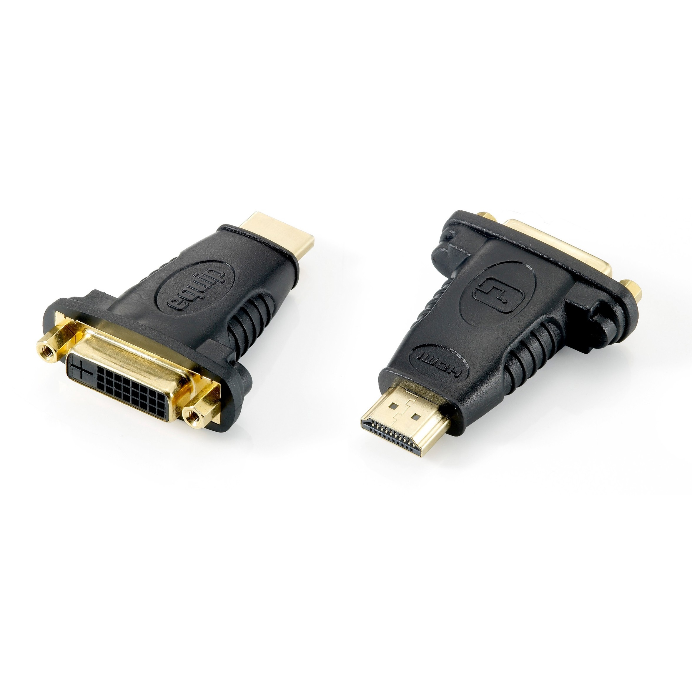 Adapter EQUIP HDMI A-DVI(24+1) St/Bu 1920x1080/60HZ sw Polybeutel