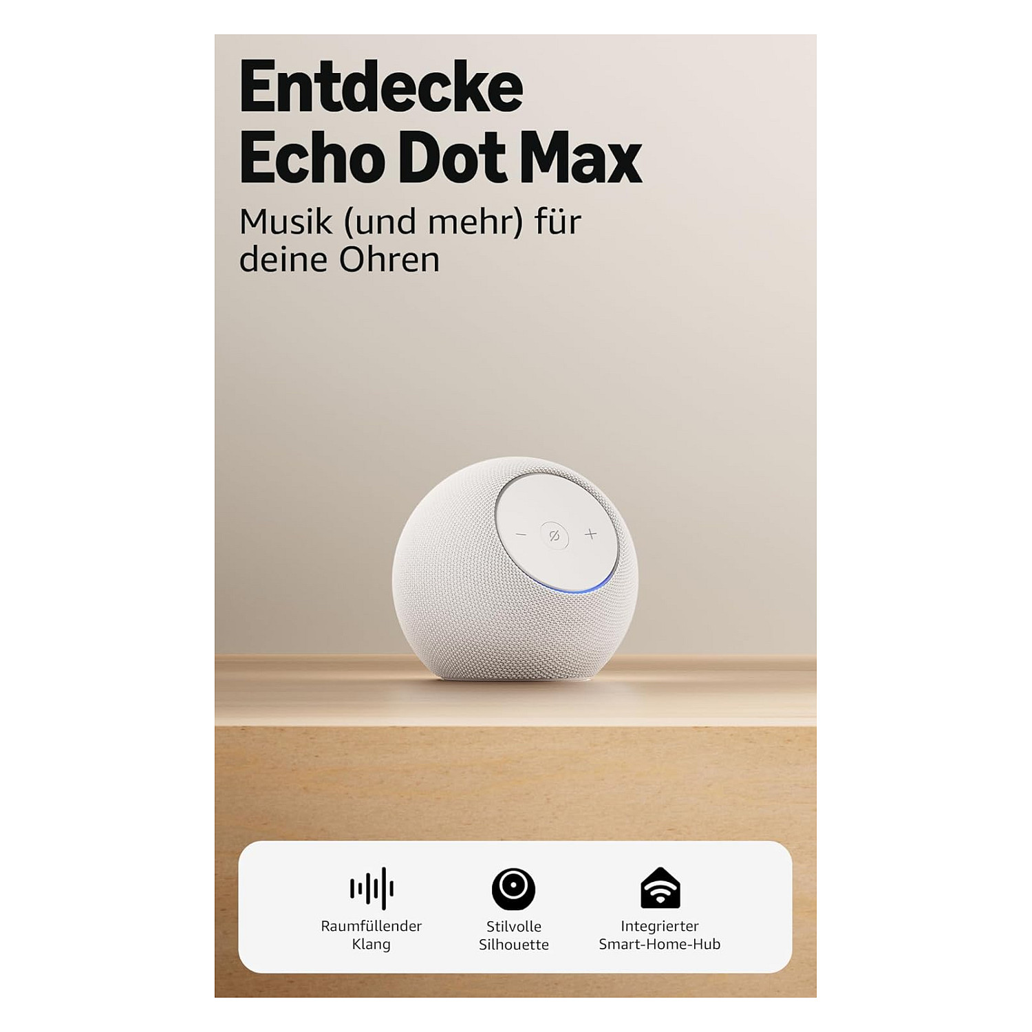 Pametni zvučnik AMAZON Echo Dot Max (2025) White-1