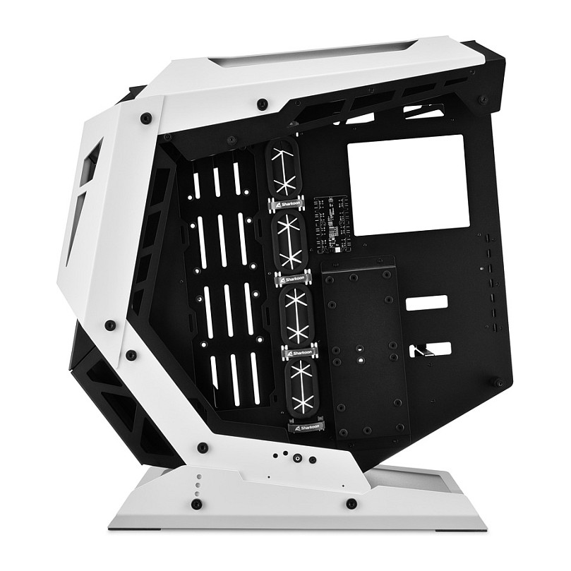 Kućište SHARKOON ELITE SHARK CA700 (crno/bijelo, bočna strana od kaljenog stakla)-7