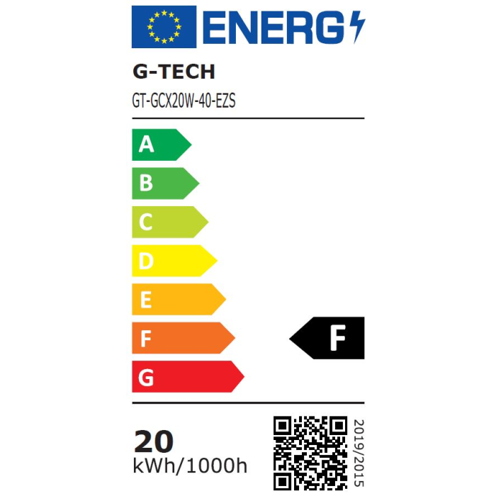 LED reflektor GTV G-TECH (20W, 1600lm, 4000K, IP65, crni)-1