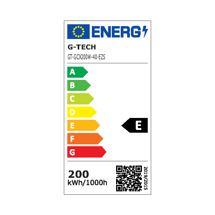 LED reflektor GTV G-TECH GCX (200W, 18000lm, 4000K, IP65, 120°, crni)-1