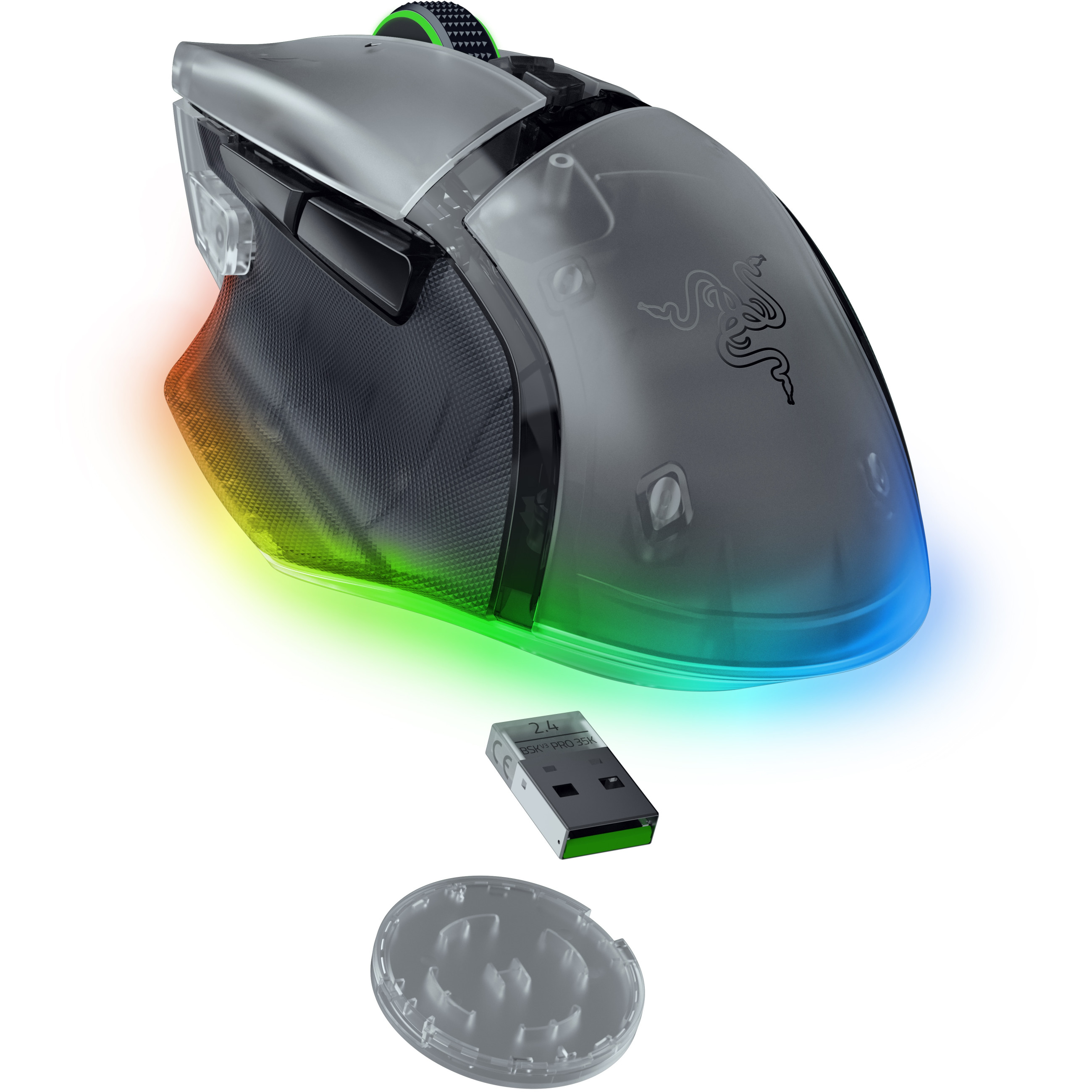 Miš RAZER Basilisk V3 Pro 35K Phantom White Ed.-3