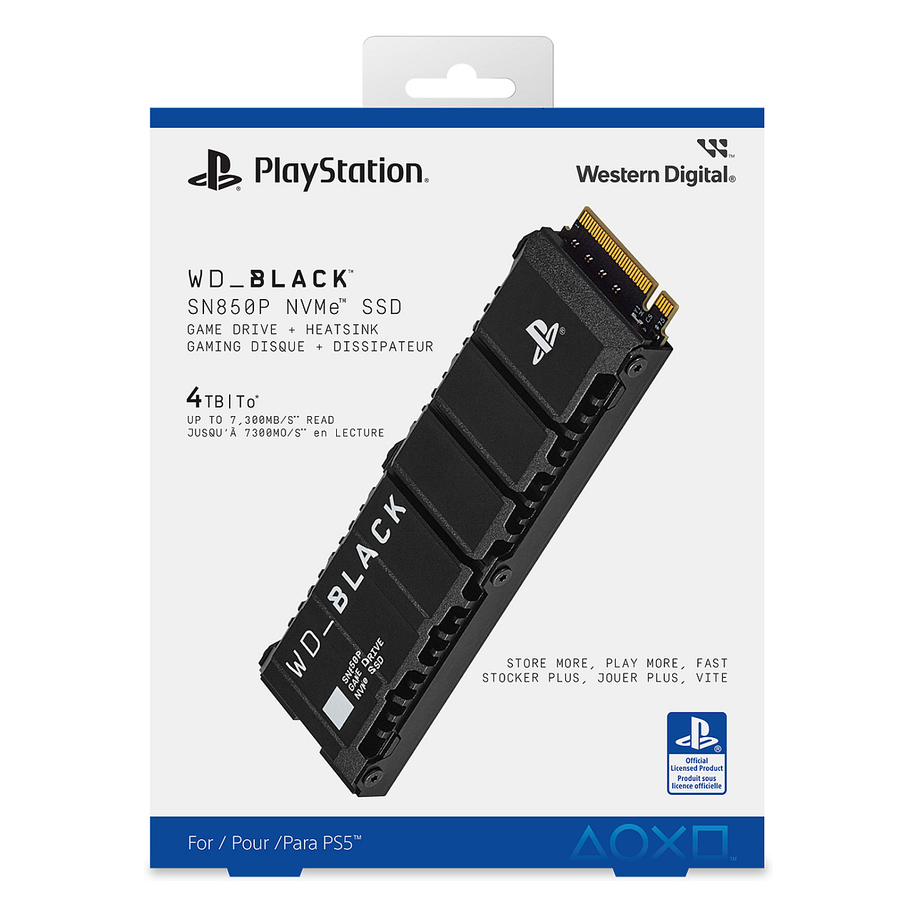 SSD WESTERN DIGITAL M.2 WD Black SN850P 4 TB - intern - M.2 2280 - PCIe 4.0 x4 (NVMe)-4
