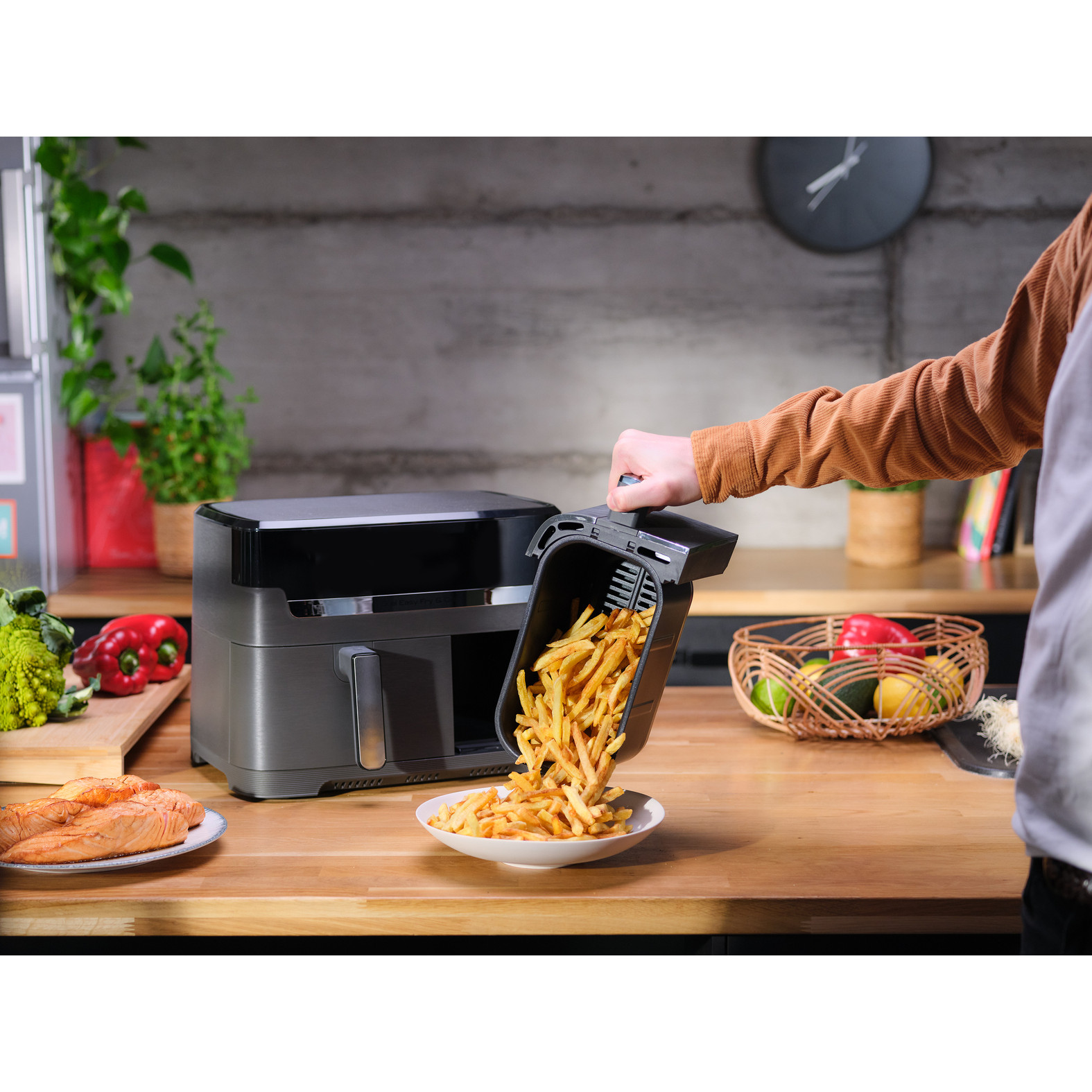 Friteza na vrući zrak TEFAL Dual Easy Fry & Grill EY905B-6