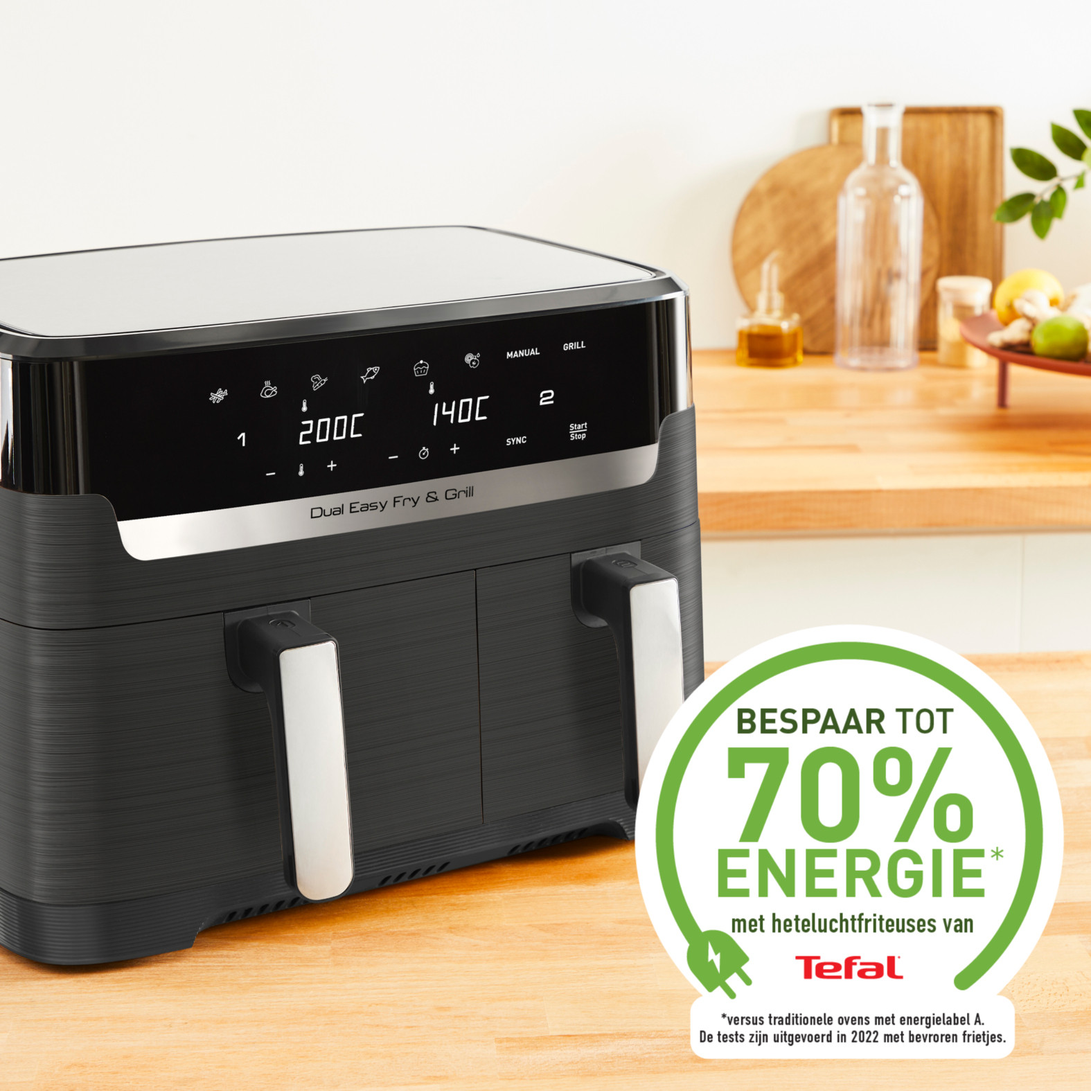 Friteza na vrući zrak TEFAL Dual Easy Fry & Grill EY905B-10