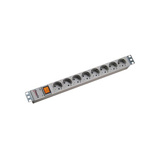 Produžetak BACHMANN 48,26cm 19 Zoll Steckdosenleiste 8fach mit Schalter alum.-0