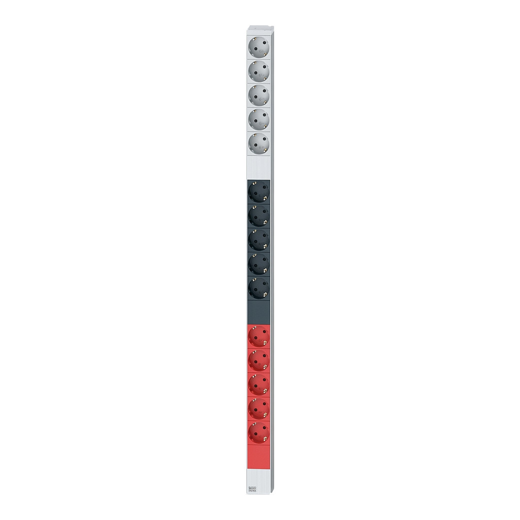 PDU BACHMANN IT ALU 0HE 15 x Schutzkontakt CEE 3x 16A rot-0