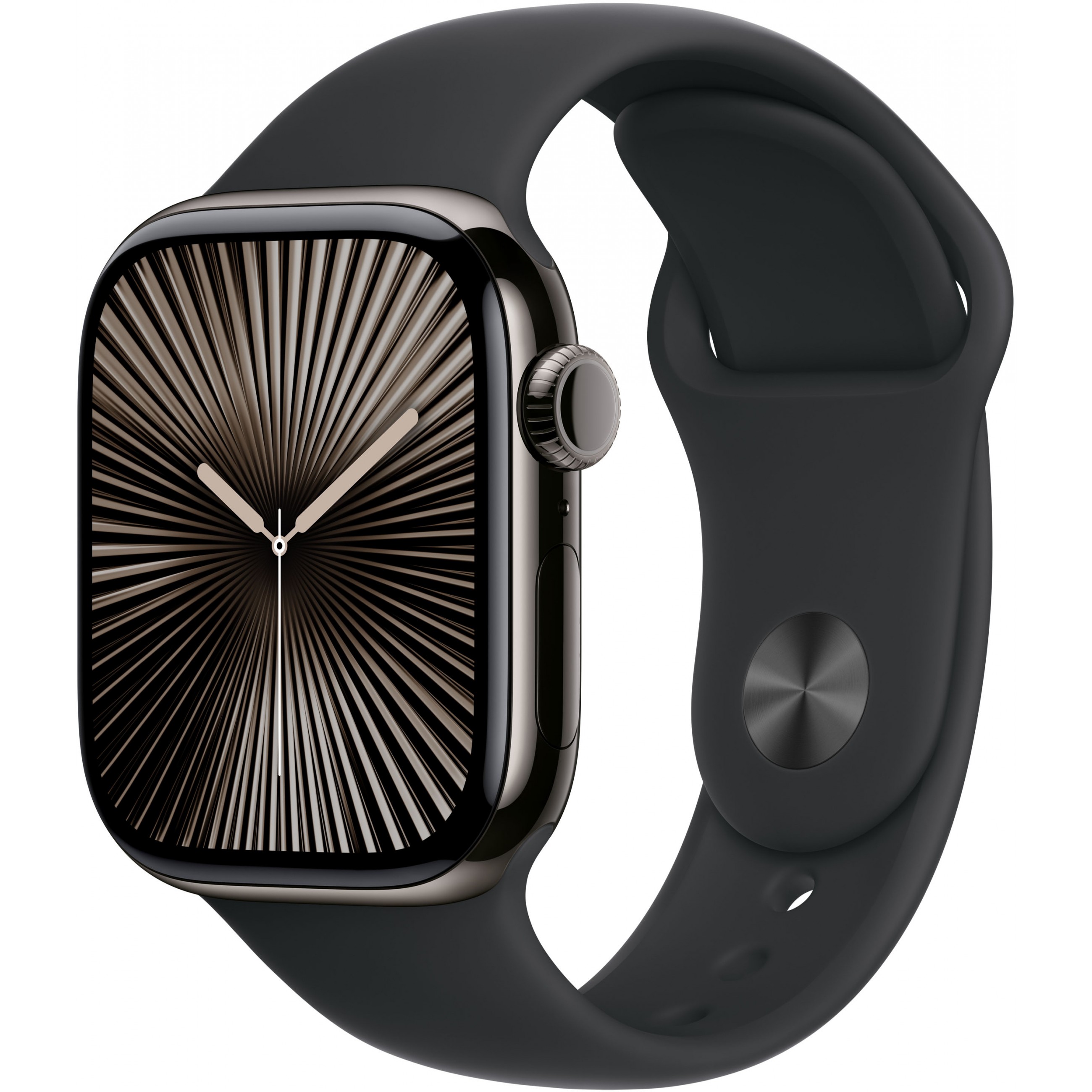 Pametni sat APPLE Watch Series 10 GPS + Cellular 42mm Slate Titanium Case with Black Sport Band - M/L