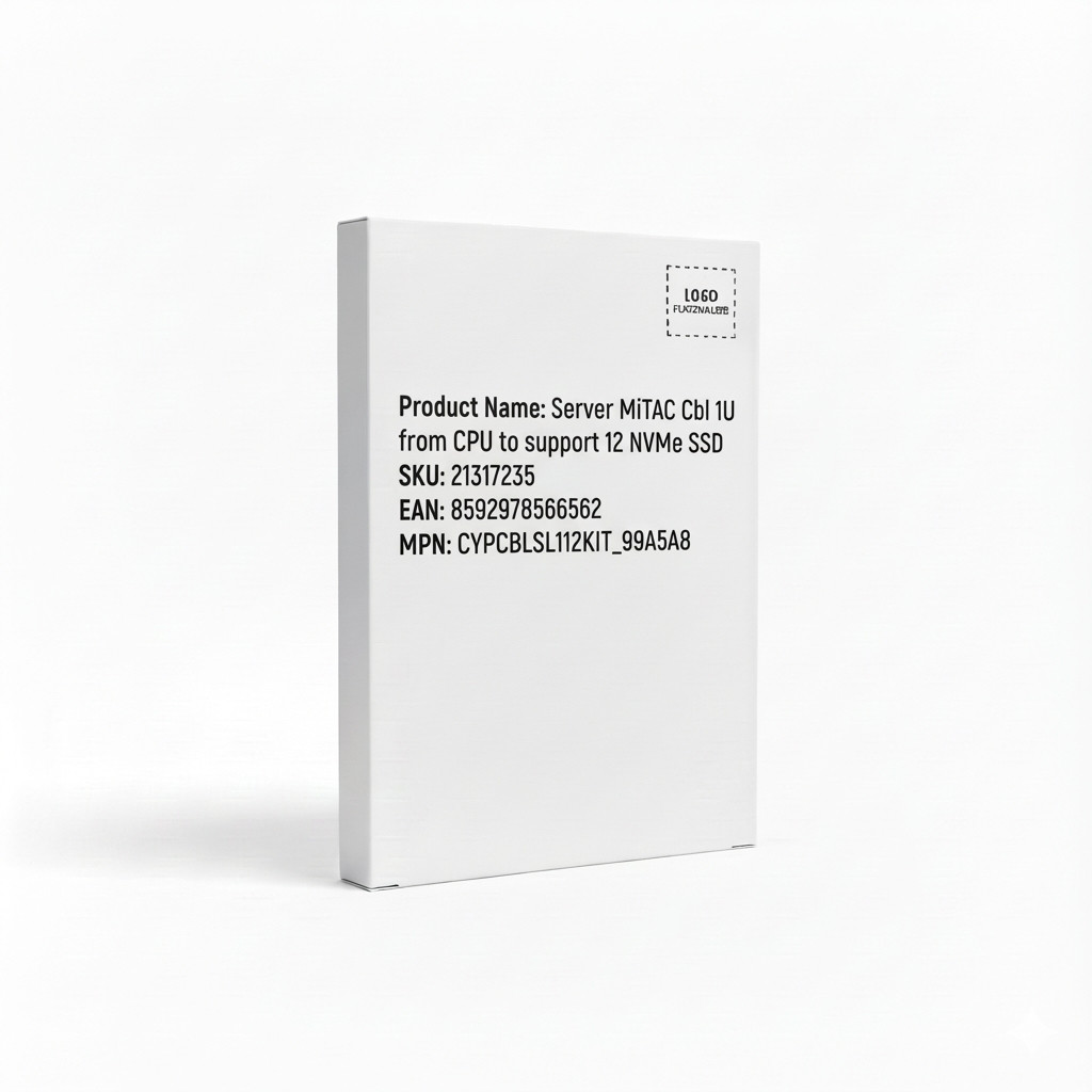 Server MiTAC Cbl 1U from CPU to support 12 NVMe SSD-0