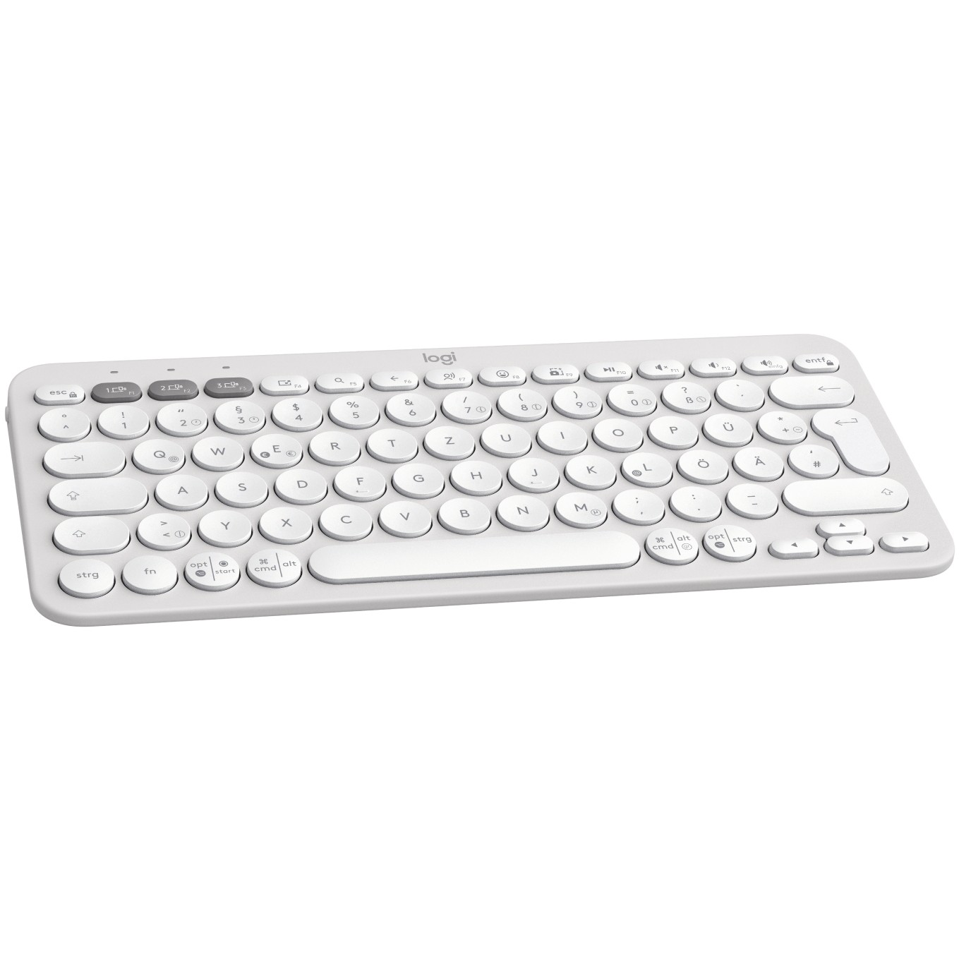 Tipkovnica LOGITECH PEBBLE KEYS 2 K380S tonalna bijela – internacionalna non HR tipkovnica-1