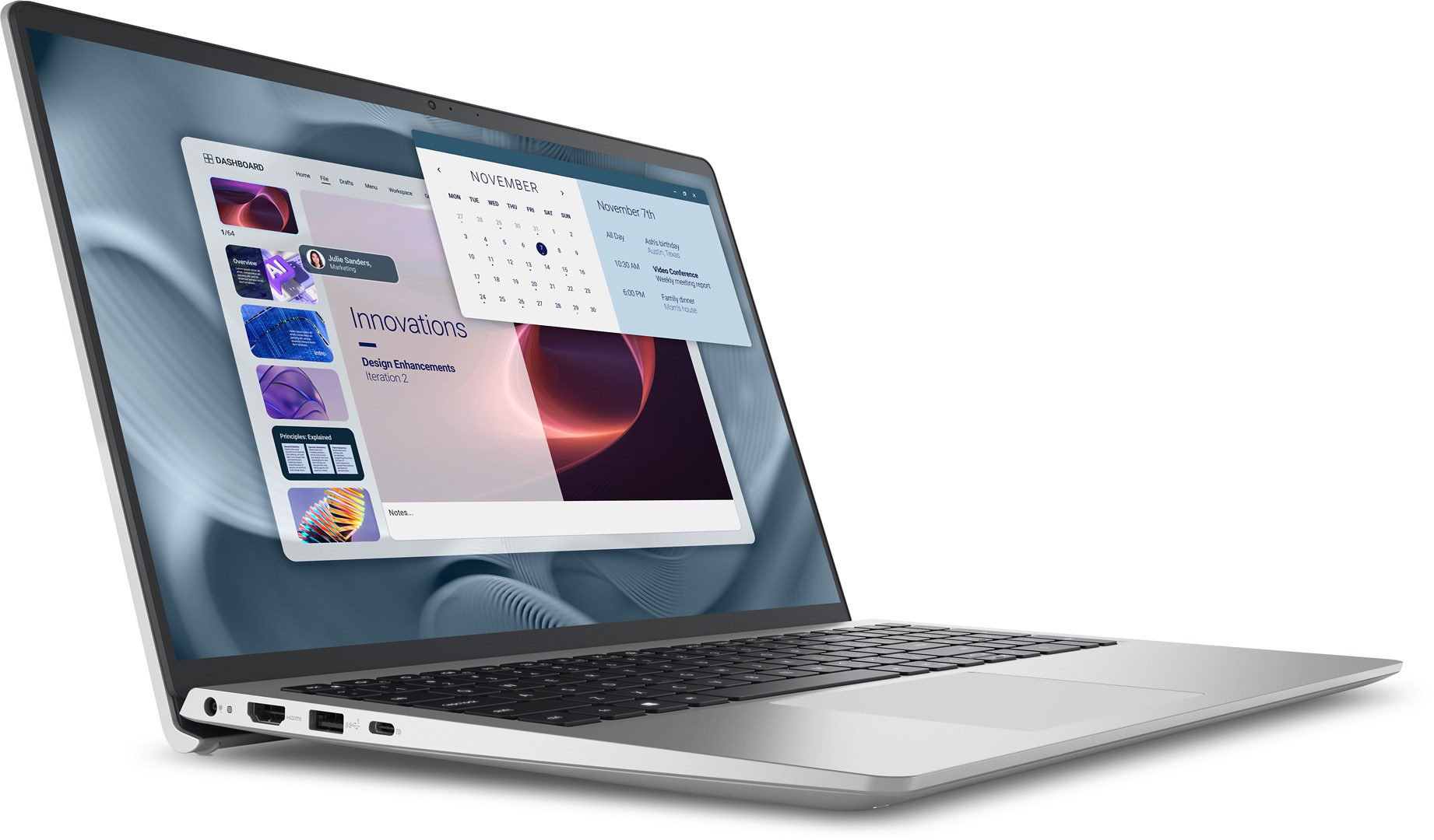 Laptop DELL Pro 15 Essential PV15250 (15,6", FHD, Intel Core i5-1334U, 16GB, 1TB SSD, Windows 11 Pro, srebrni, internacionalna non HR tipkovnica)-1