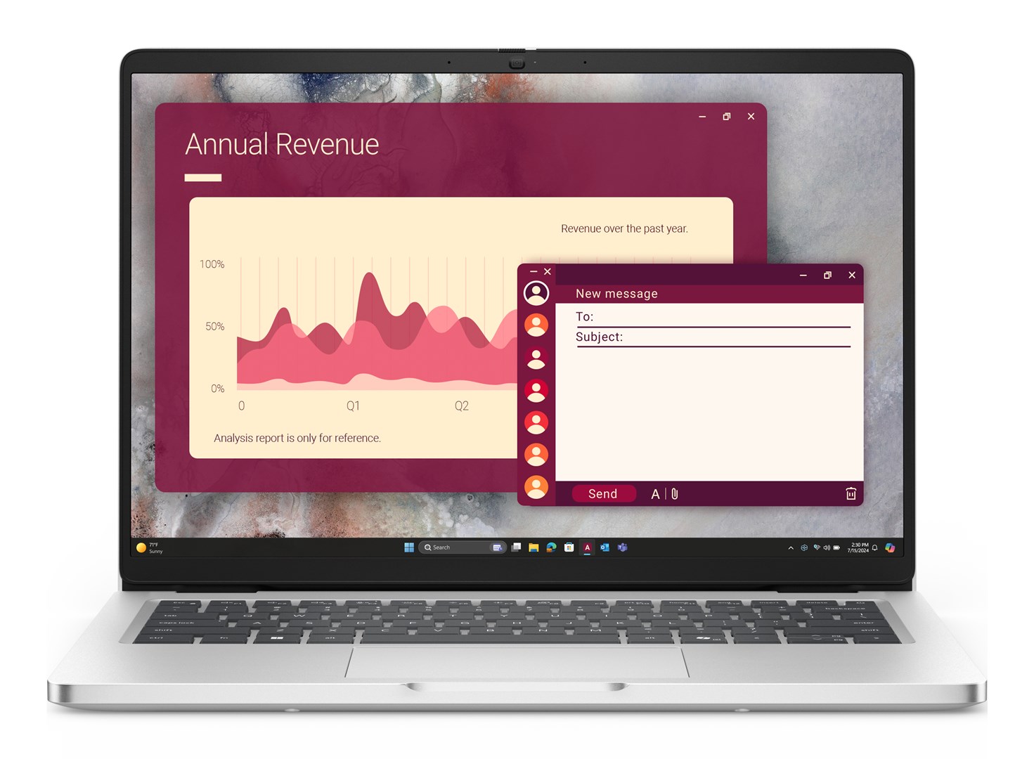 Laptop DELL Pro 14 PC14250 (14" Full HD+, Intel Core Ultra 7 265U, 16 GB RAM, 512 GB SSD, Wi-Fi 6E, Windows 11 Pro, Platinum) – internacionalna non HR tipkovnica