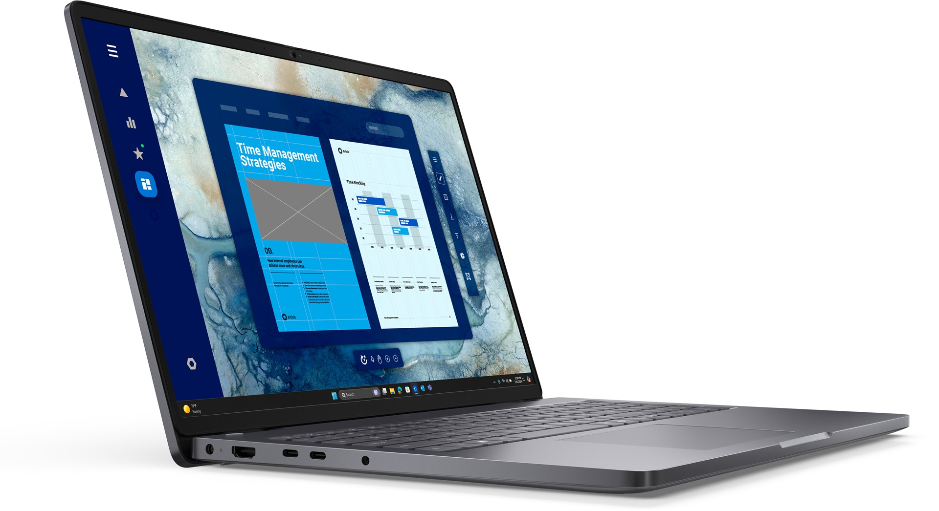 Laptop DELL Pro 16 PC16250 (16" Full HD+, Intel Core 3 100U, 8 GB DDR5-SDRAM, 512 GB SSD, Wi-Fi 6E, Windows 11 Pro, crna boja) – internacionalna non HR tipkovnica-1