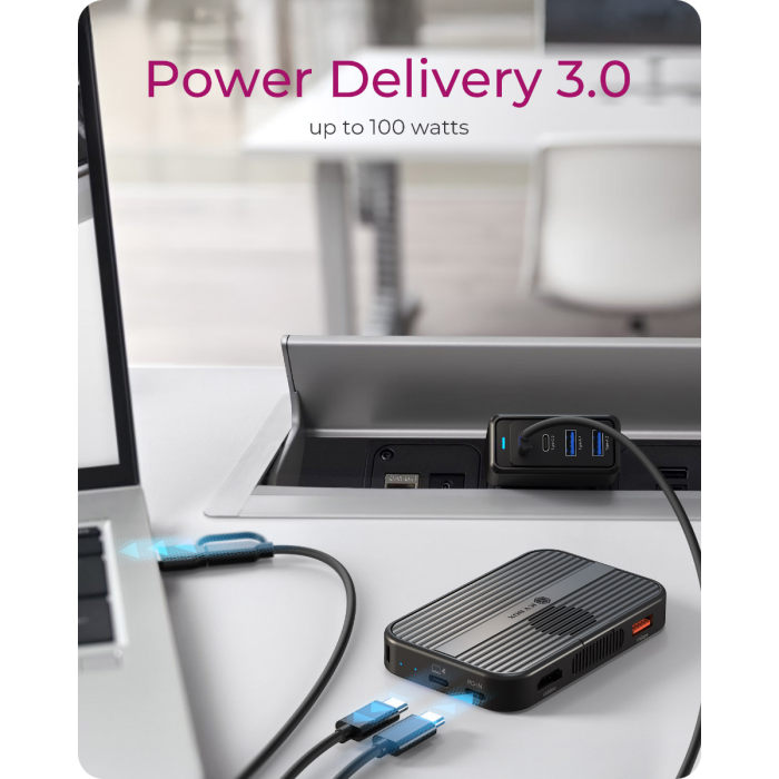 Docking Station ICY BOX IB-DK4071M-CU31 7-in-1 s M.2 SSD ležištem-3