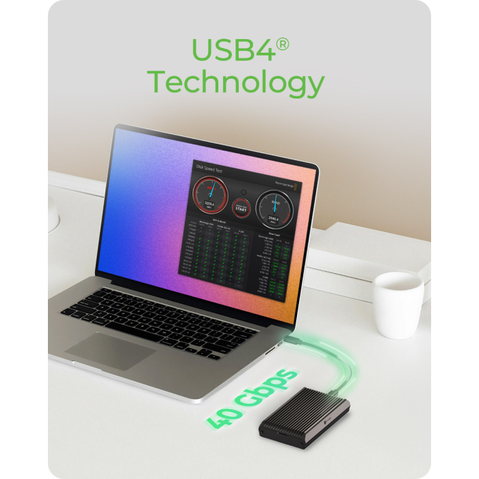 Kućište za M.2 NVMe SSD ICY BOX IB-1920M-C42 (USB4, 40 Gbit/s, bez alata)-1