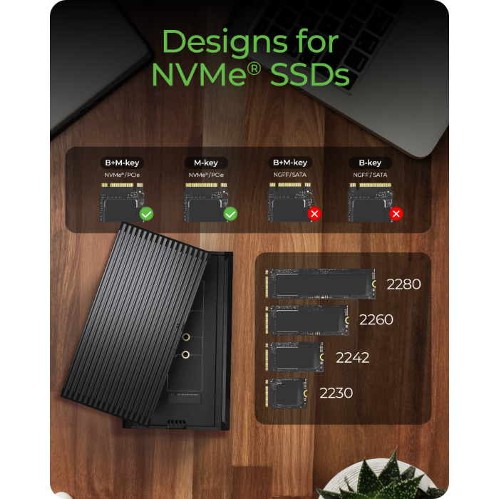 Kućište za M.2 NVMe SSD ICY BOX IB-1920M-C42 (USB4, 40 Gbit/s, bez alata)-5