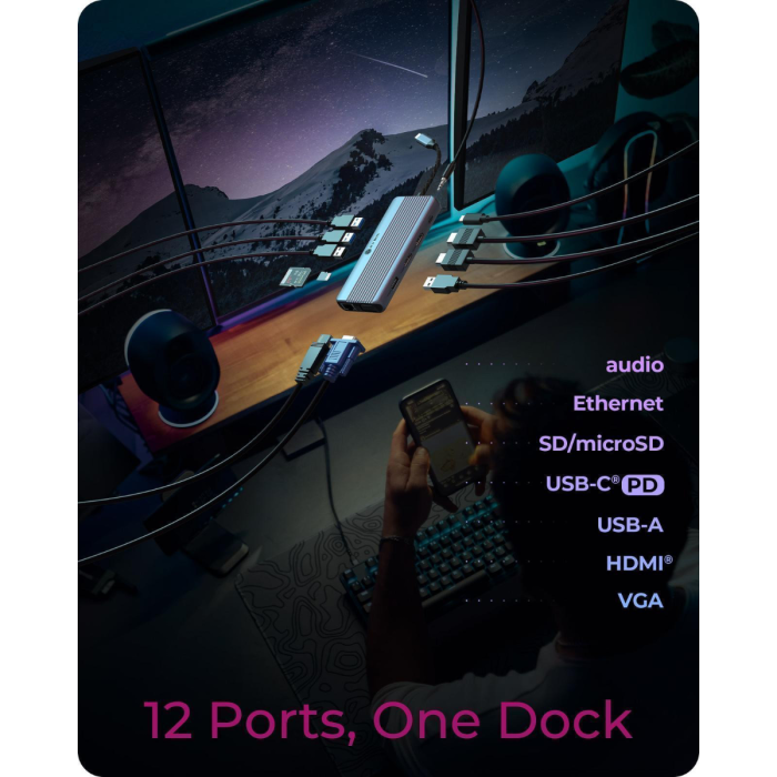 DockingStation ICY BOX IB-DK4062-CPD 12-in-1 s trostrukom video vezom-1