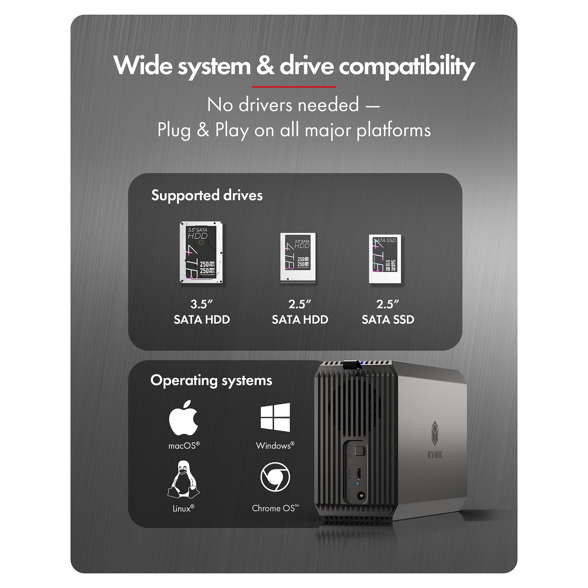 RAID sustav ICY BOX IB-RD3720-CU3 za 2x 3.5"/2.5" SATA HDD i SSD-13