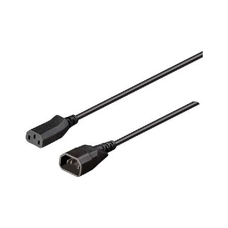 Kabel BACHMANN Kaltgerte C13-C14 schwarz 1m