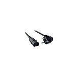 Kabel BACHMANN Netzkabel Schutzkontakt Kaltgerte C13 schwarz 0,5m