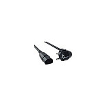 Kabel BACHMANN Verlängerung Kupplung(C13)->Stecker(CEE7), 2m