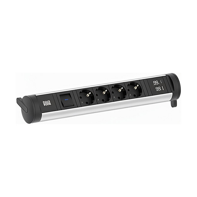 Prekidač BACHMANN CYCLE Base 4xCEE7/3 (1xSchalter, 1xUSB A/C, 22W, 0,2m GST18)-0