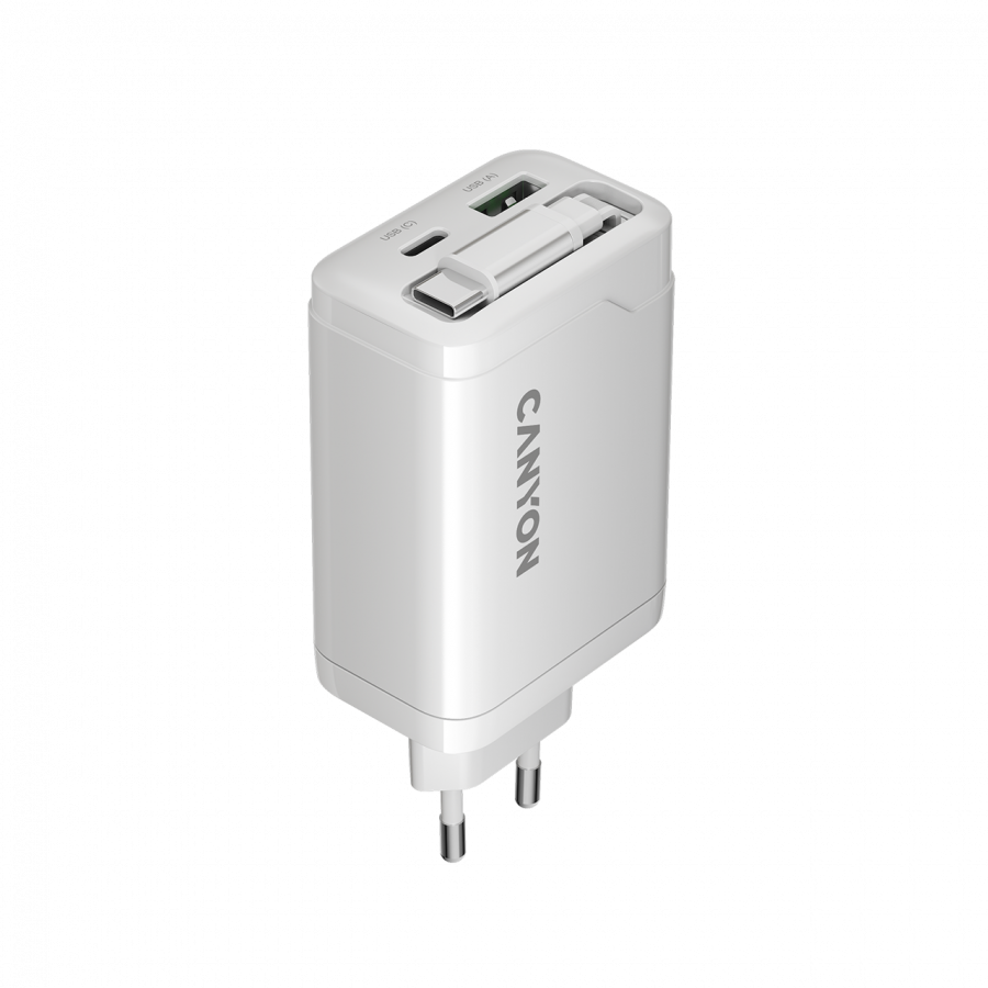 Punjač CANYON CNS-CURC65ACW 65W (USB-C, PD, QC, EU, bijela boja)-2