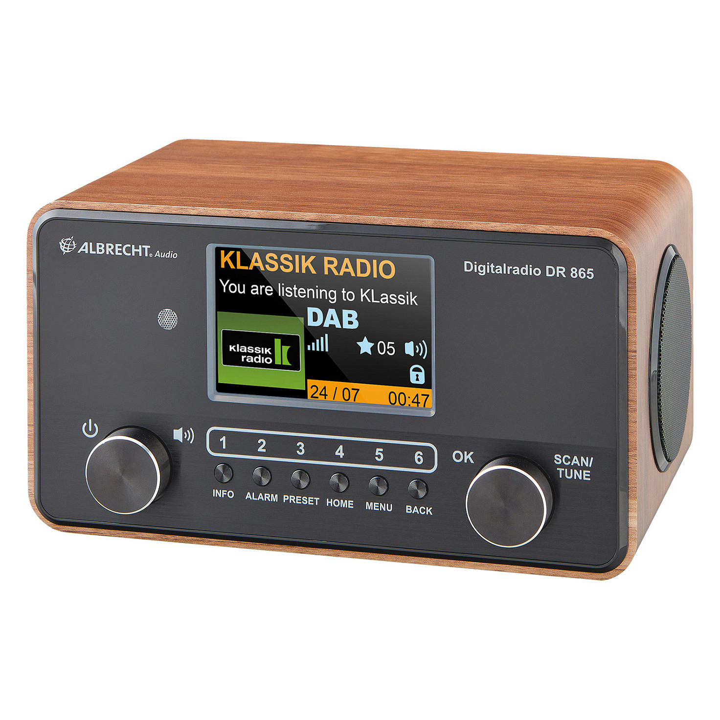 Albrecht DR 865 Senior digitalni radio (DAB+/FM, Bluetooth, SOS tipka)-1