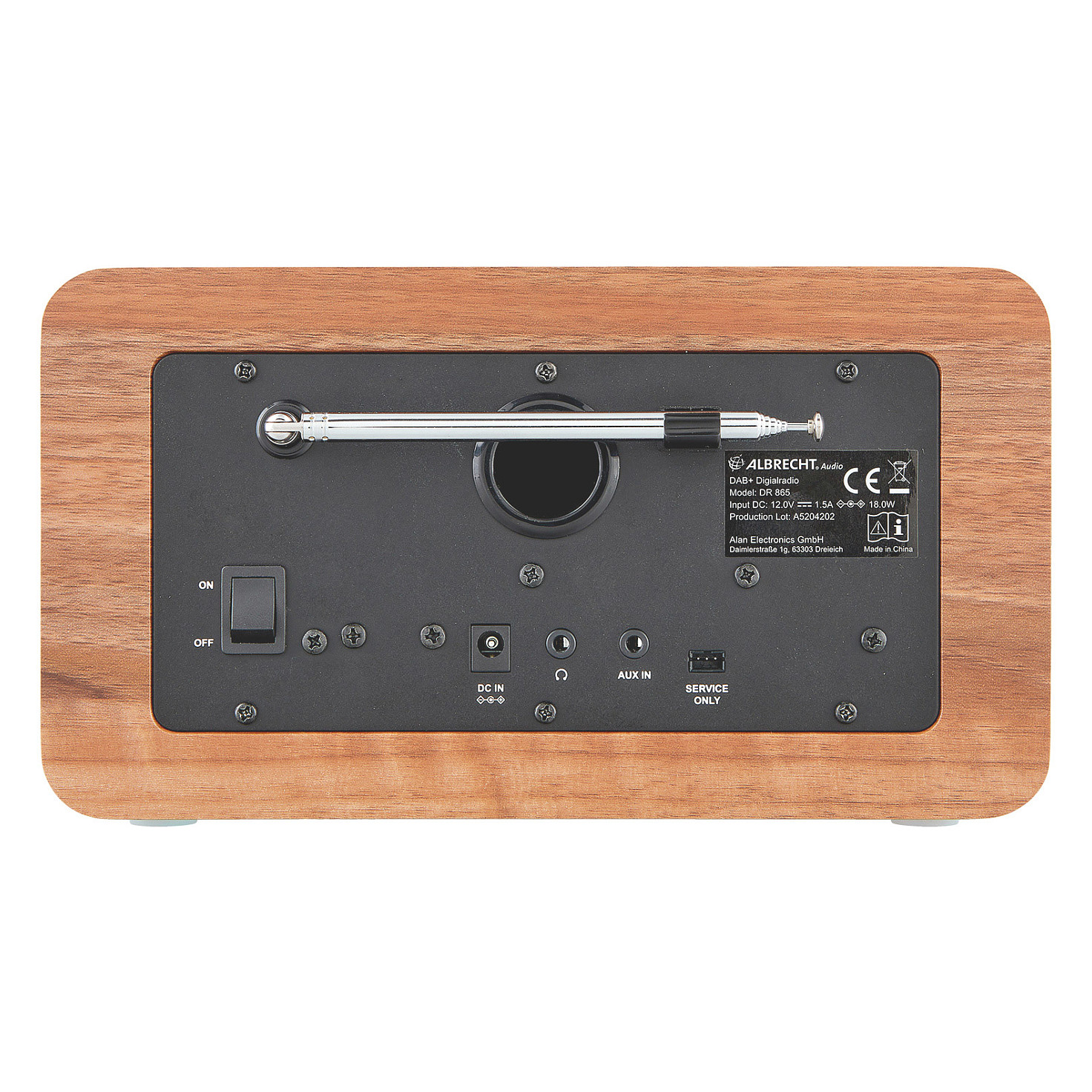 Albrecht DR 865 Senior digitalni radio (DAB+/FM, Bluetooth, SOS tipka)-5