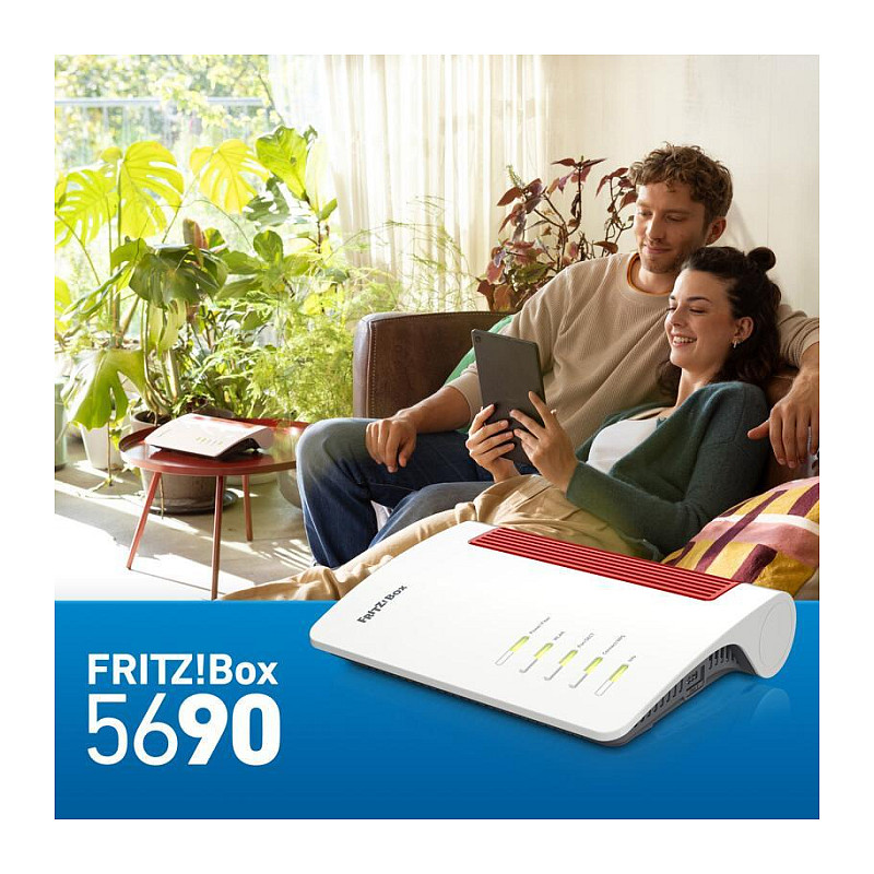 Router AVM FRITZ!Box 5690 (2.5 gbe, dual-band, crveno-bijeli)-8