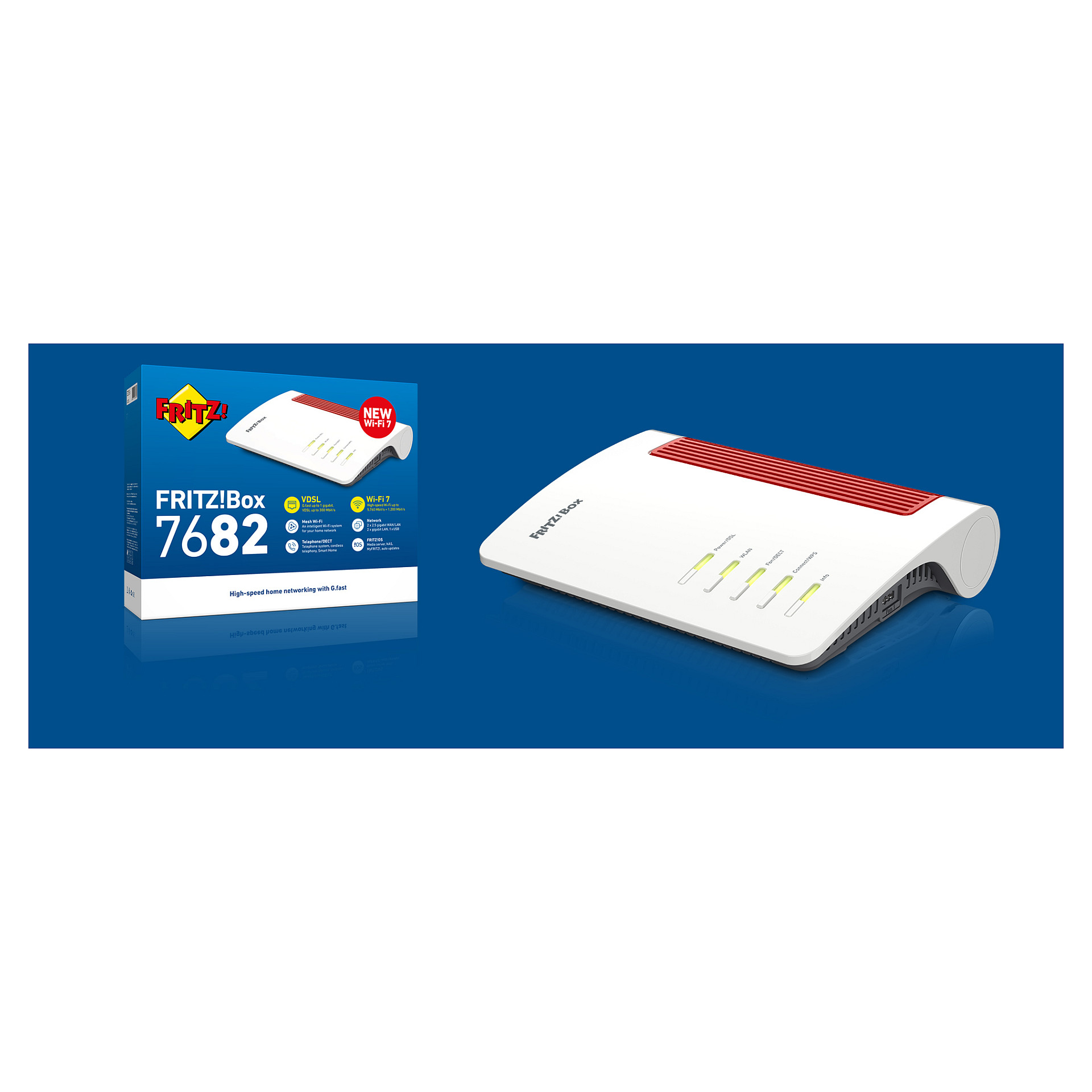 Router AVM Box 7682 (wireless, 2.5 gigabit ethernet, dual-band, 2.4 GHz, 5 GHz, bijela)-2