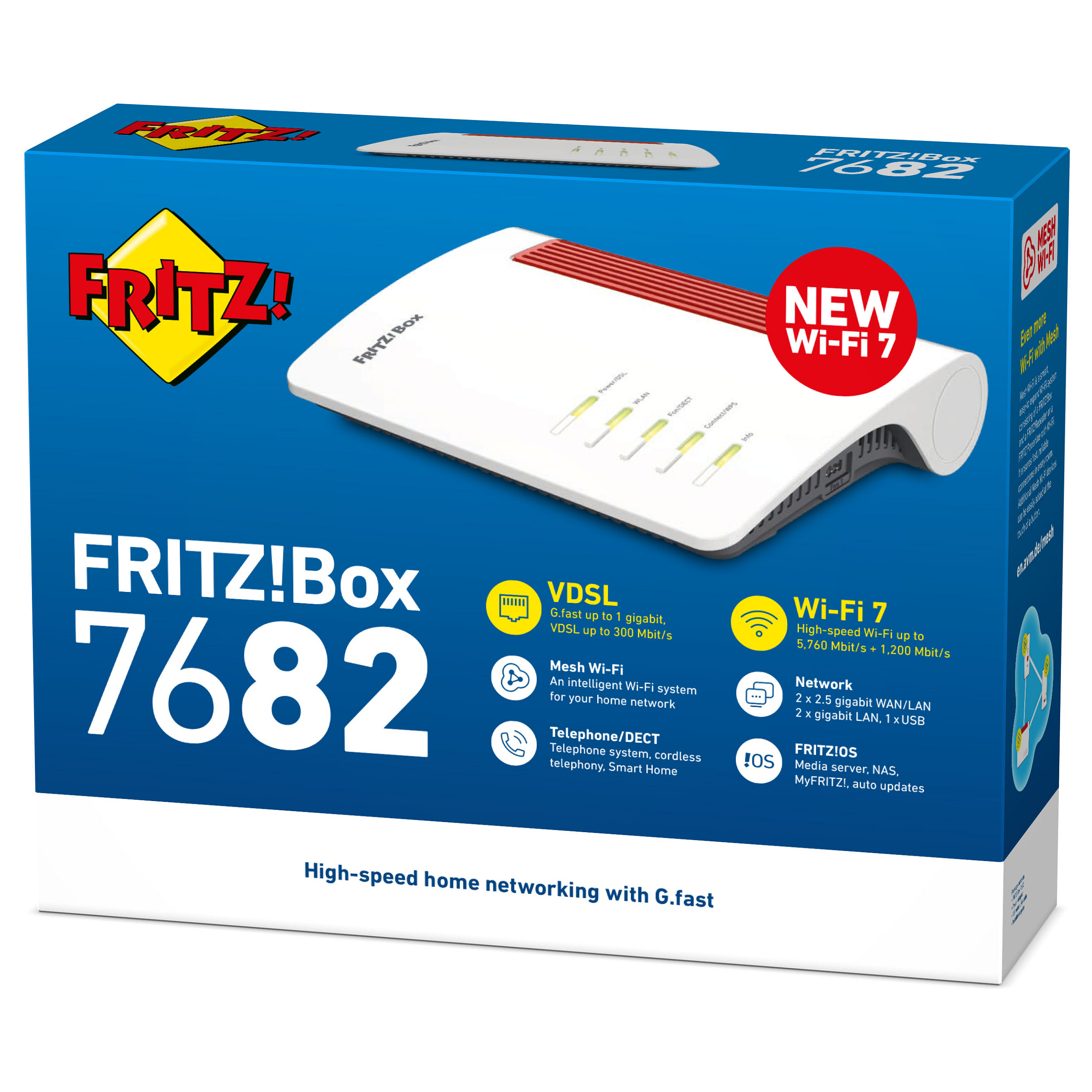 Router AVM Box 7682 (wireless, 2.5 gigabit ethernet, dual-band, 2.4 GHz, 5 GHz, bijela)-5