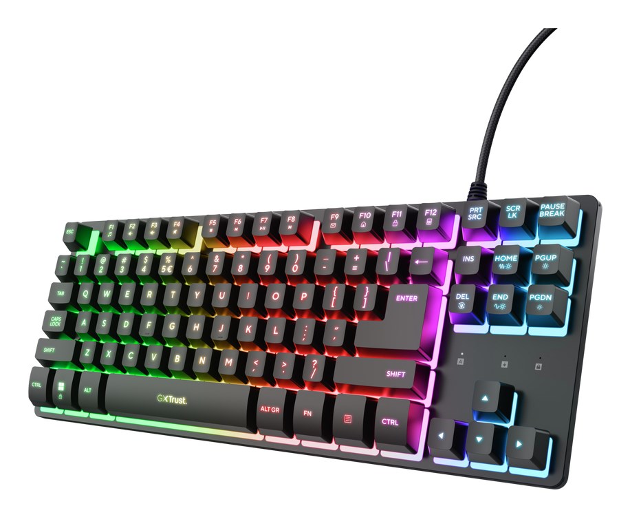 Tipkovnica TRUST GXT 833 Thado (USB, QWERTY, TKL) – internacionalna non HR tipkovnica-0