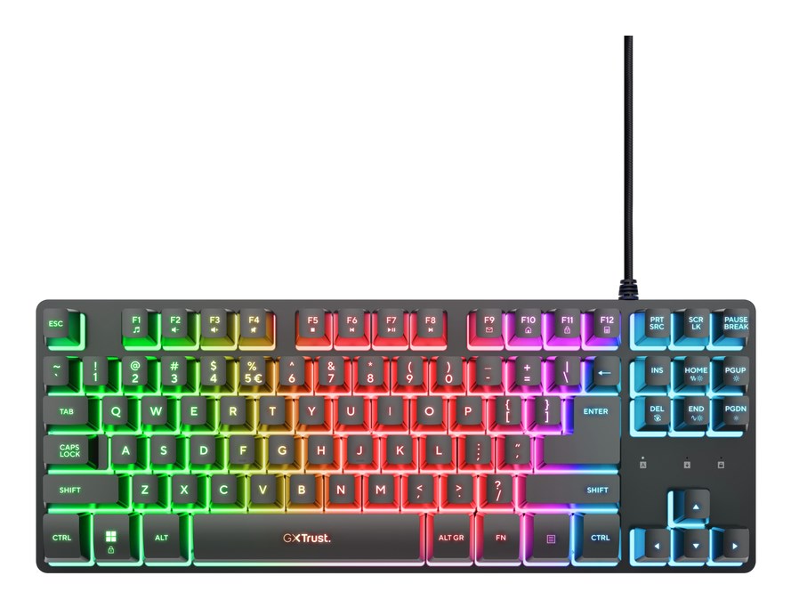 Tipkovnica TRUST GXT 833 Thado (USB, QWERTY, TKL) – internacionalna non HR tipkovnica-1