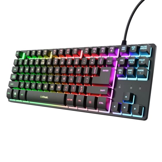 Tipkovnica TRUST GXT 833 Thado (USB, QWERTY, TKL) – internacionalna non HR tipkovnica-0