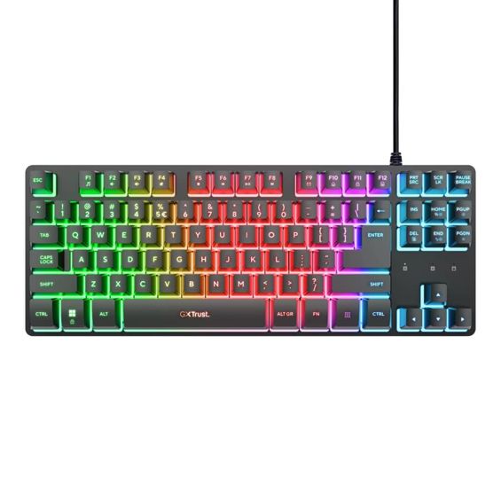Tipkovnica TRUST GXT 833 Thado (USB, QWERTY, TKL) – internacionalna non HR tipkovnica-1