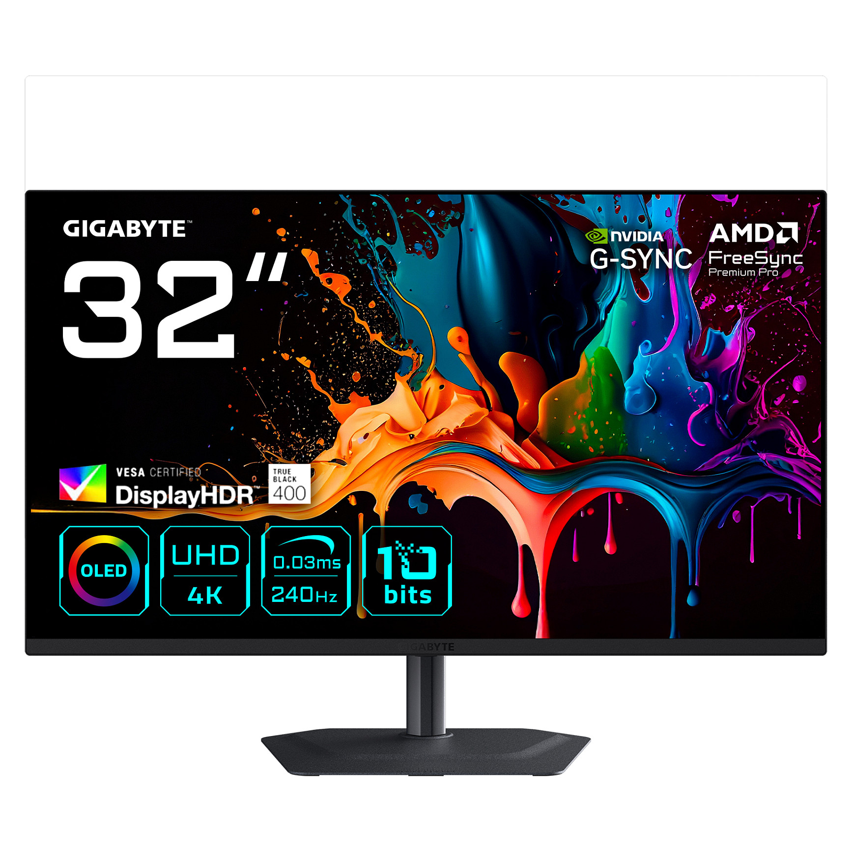 Monitor GIGABYTE MO32U2 (31.5", 4k uhd, oled, 240hz, 0.03ms, hdr400)-4