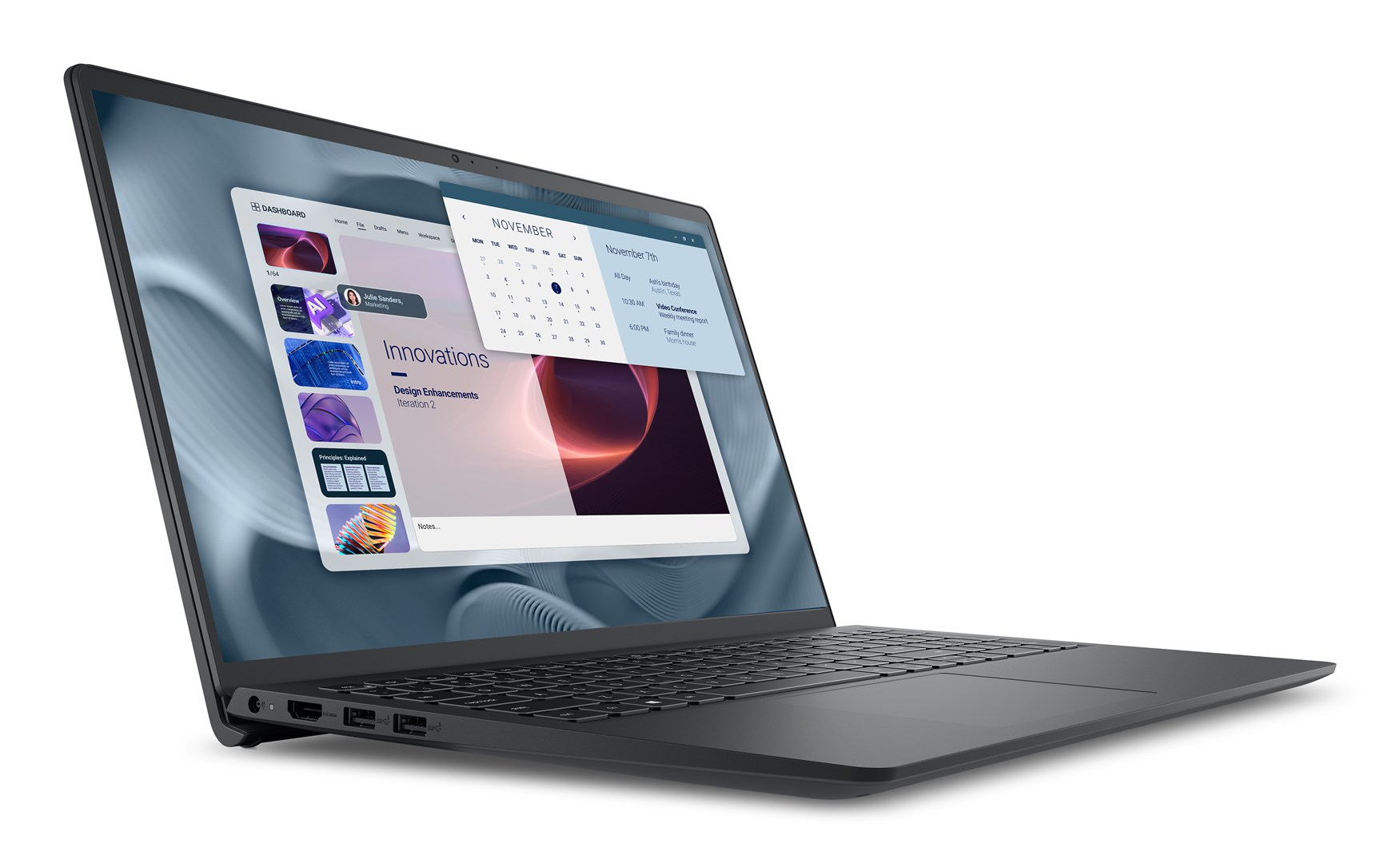Laptop DELL Pro 15 Essential PV15250 (15.6", Full HD, Intel® Core™ i7 i7-1355U, 16 GB DDR5-SDRAM, 512 GB SSD, Wi-Fi 6, Windows 11 Pro, crna) – internacionalna non HR tipkovnica-1